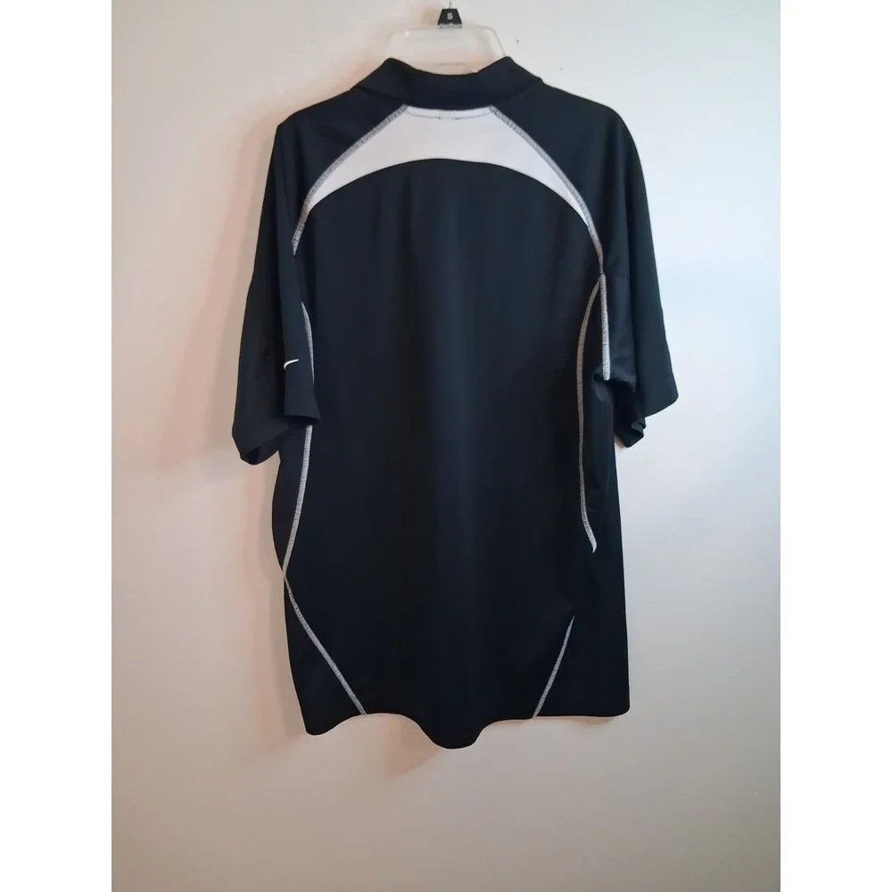Nike Golf Dri-Fit Polo Mens Large Black PGA Sawgrass 